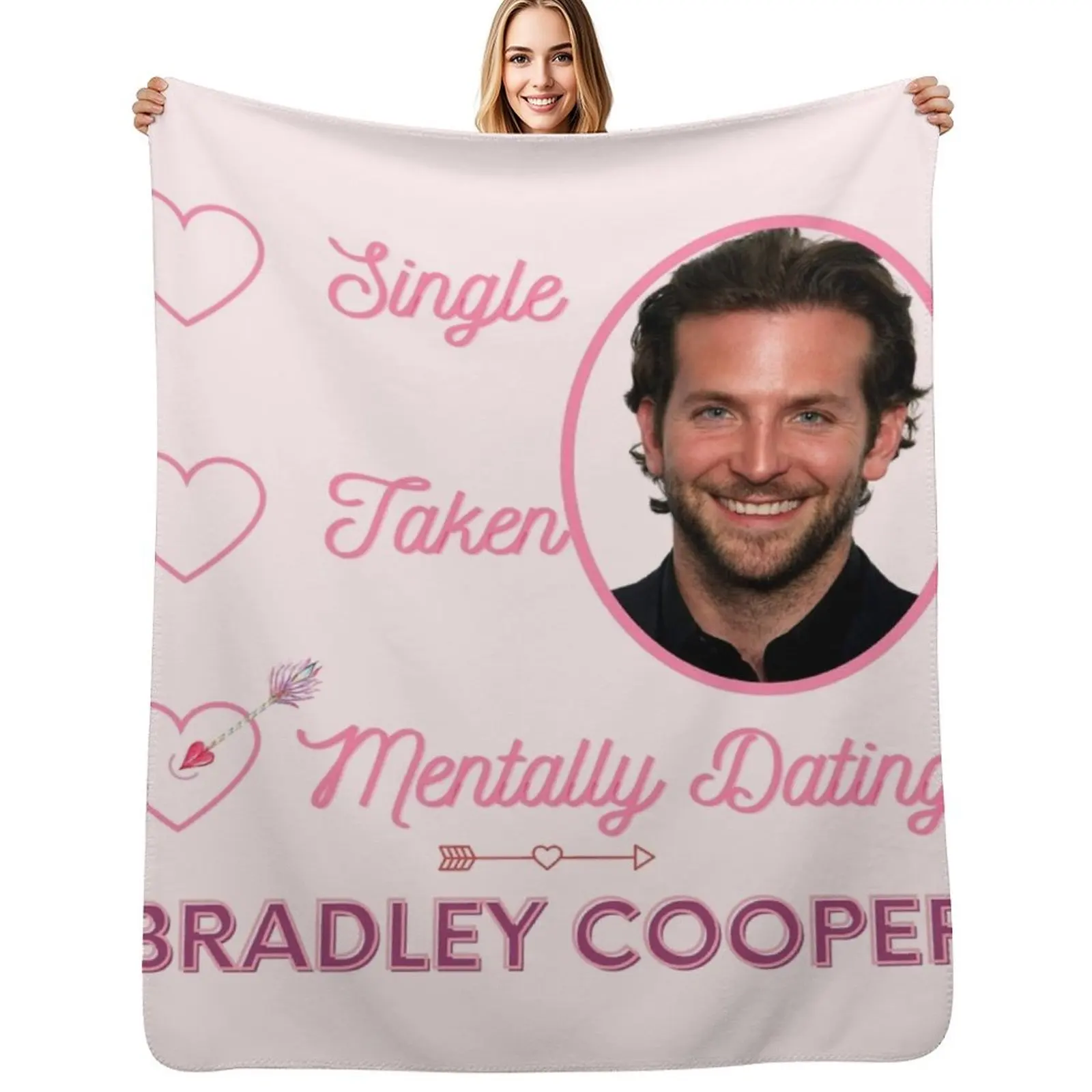 

Mentally Dating Bradley Cooper Throw Blanket Warm Napping Blanket for Office Couch Bed