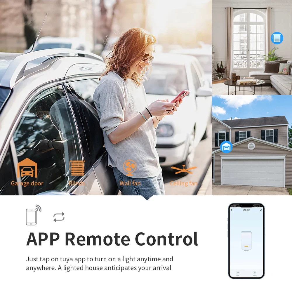 Immagine 5: Tuya WIFI Modulo interruttore Interruttore RF433 Controller on-off Controllo remoto APP per cellulare Compatibile con Google Home,