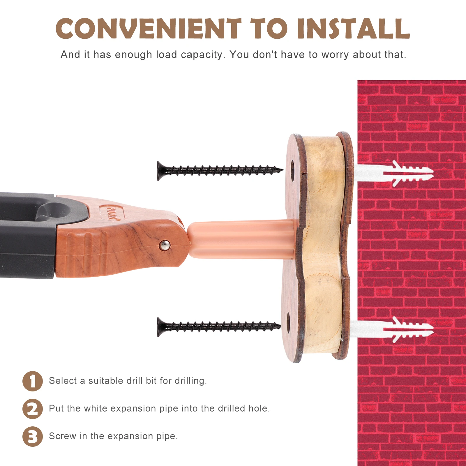 

Automatic Lock Hook Violin Viola Wall Mount Hanger Ukulele Wooden Instrument Holder Abs