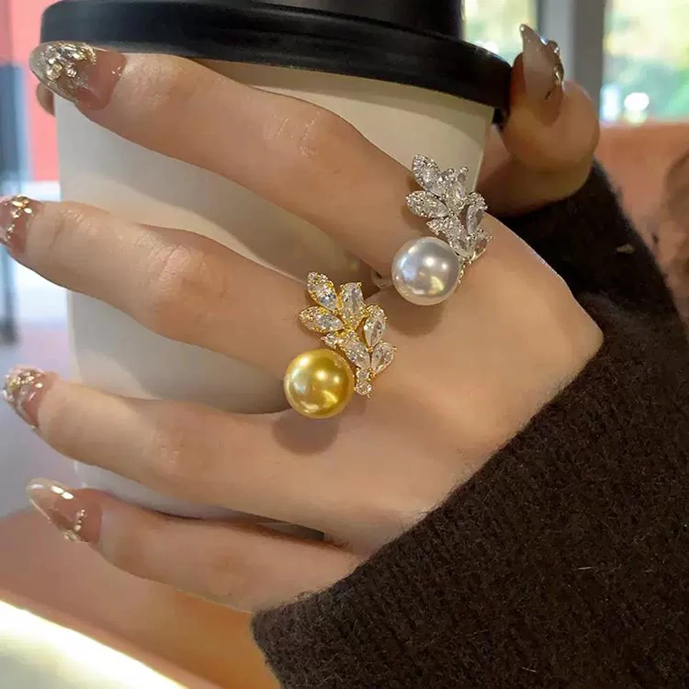 

2 шт. аксессуары из жемчуга своими руками, пустой держатель для жемчужного кольца, модный золотой и серебряный держатель для колец с круглыми бусинами диаметром 10-13 мм