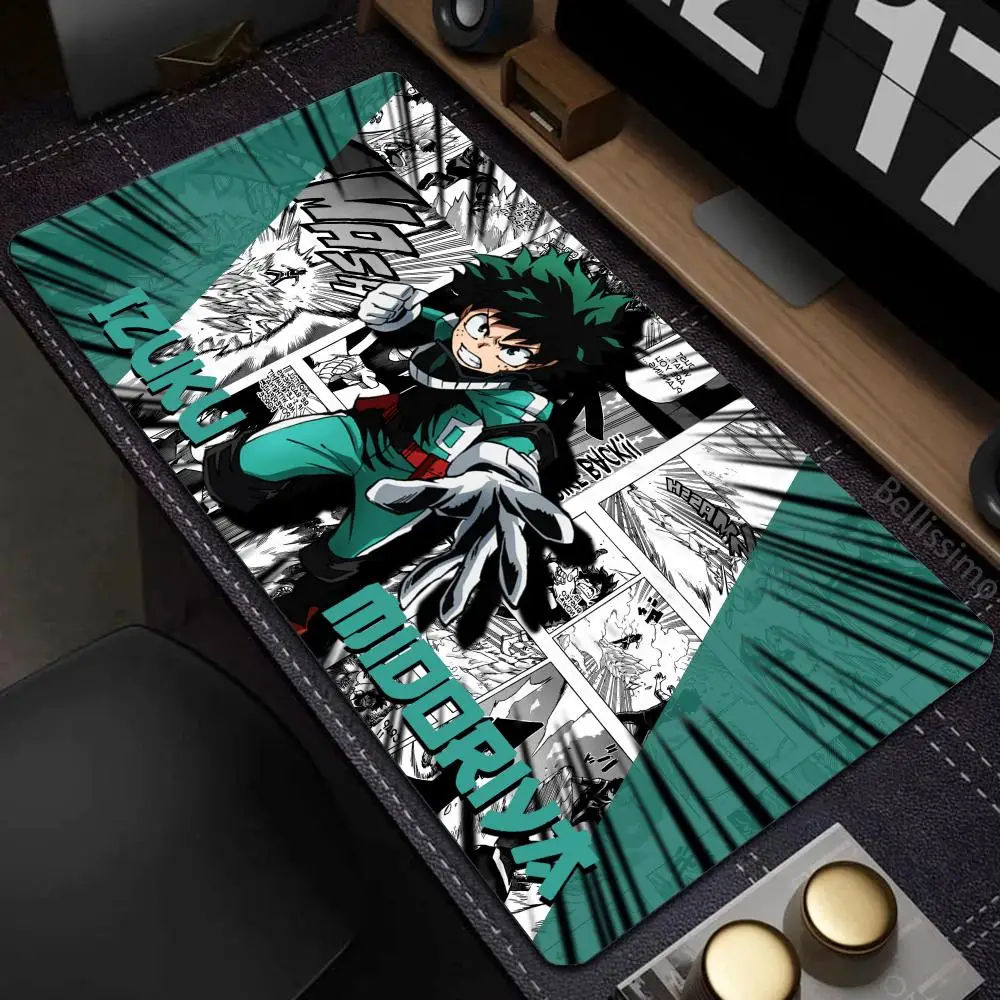 Izuku Midoriya Anime My Hero Mouse Pad Gaming XL New Custom Large Mousepad XXL Mouse Mat Office Anti Slip Carpet Mice Pad