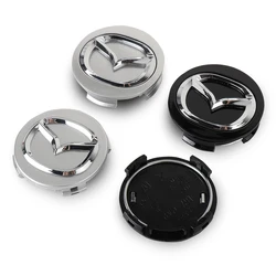 4Pcs 56mm Car Tire Hub Cap Badge Sticker Original Wheel Center Cap Accessories For Mazda 3 5 Axela CX3 CX4 Atenza Demio MX3 MS