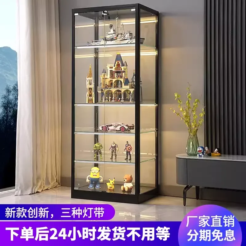 LEGO Figure Display Cabinet Home Living Room Ornament Glass Gift Trophy Display Toy Model Storage Cabinet