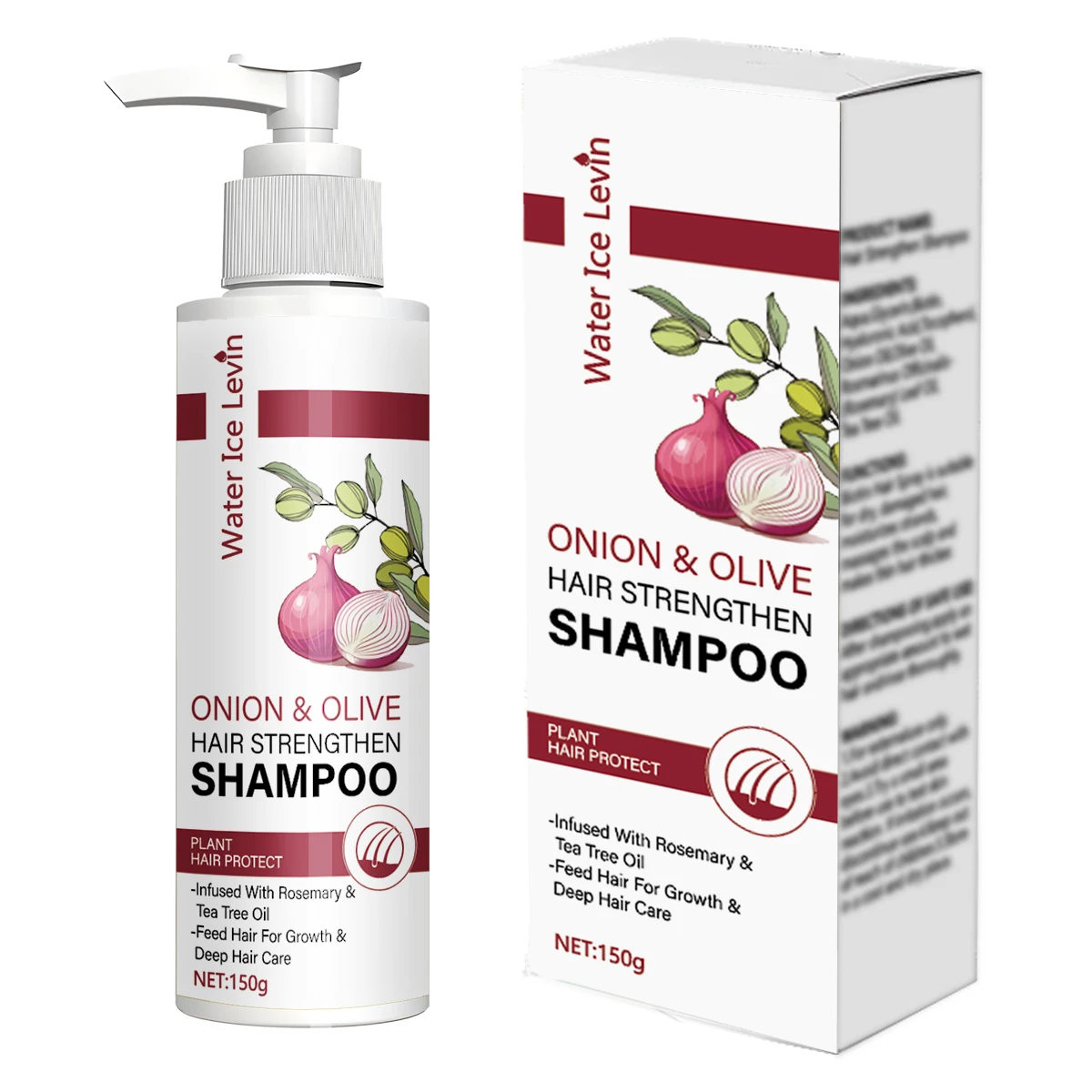 شامبو تقوية شعر البصل والزيتون مع زيت البيوتين وإكليل الجبل للنمو والرطوبة والعناية بفروة الرأس - للشعر الجاف التالف #6