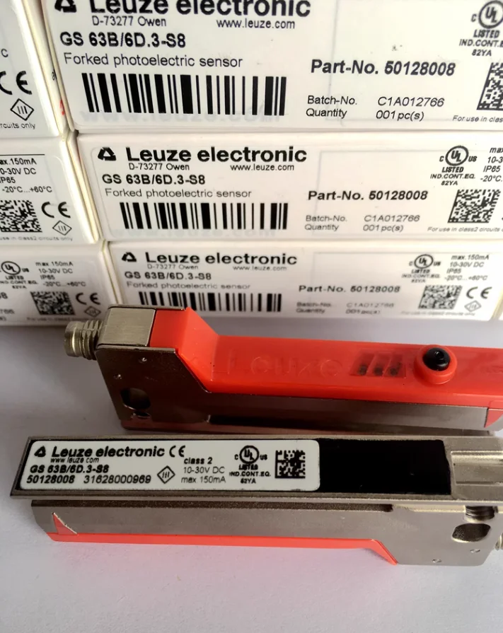 Sensor fotoelétrico tipo garfo Leuze GS 61/6D, GS 63B/6D.3-S8, GS 61/6D.2, GS 61/6.2, GS 61/6, GS 61/6D.2-200-S12