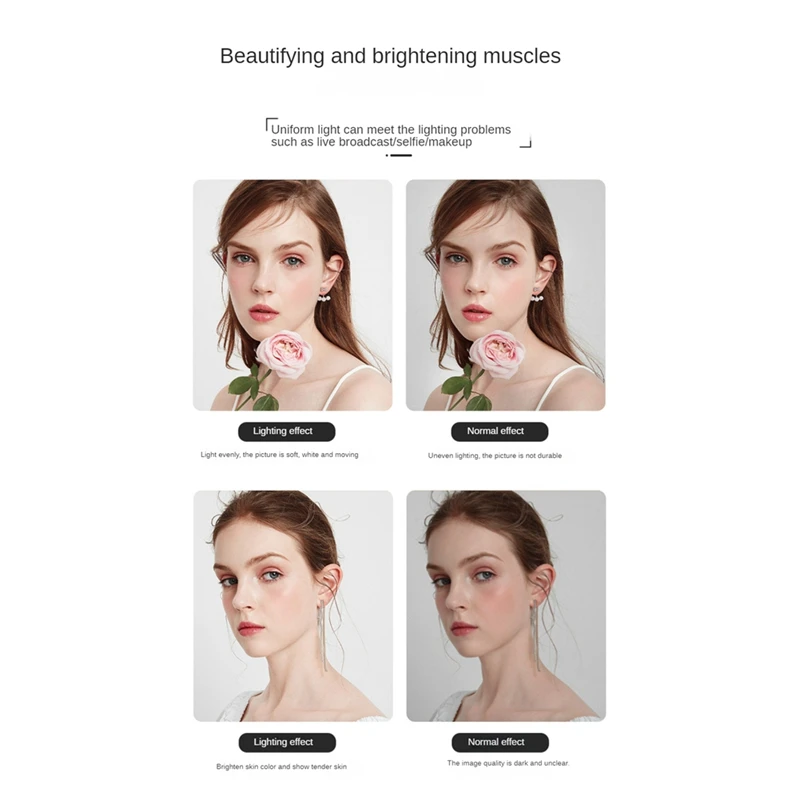 Сотовый телефон Красота Удобный портативный многоугольный заполняющий светильник для селфи Многофункциональный заполняющий светильник в реальном времени Прочный розовый