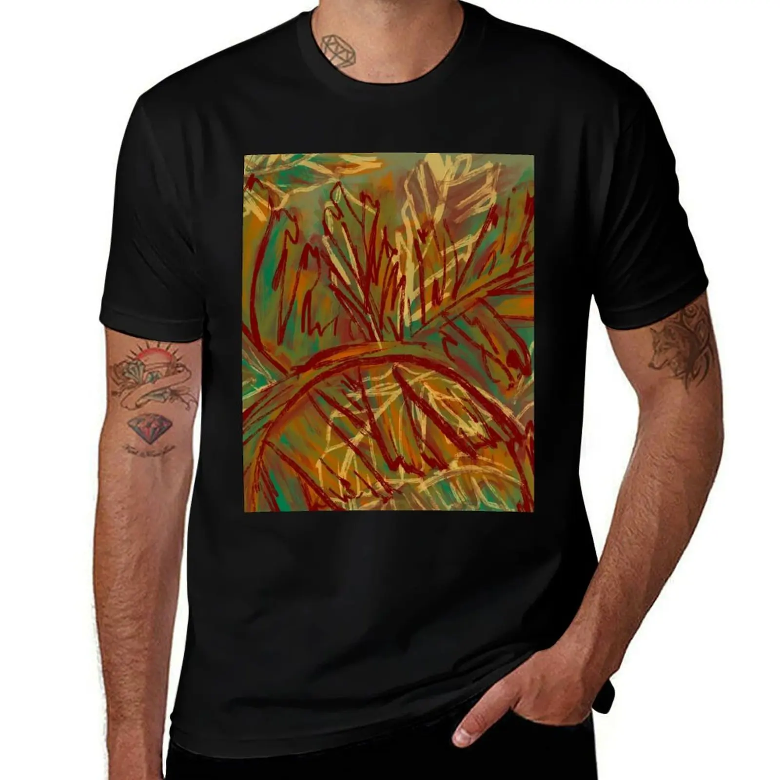 

t plain concept Out prints abstract man tropical with man Jungle luxury shirt A shirt leaves palm shirts There t t T-Shirt It’s