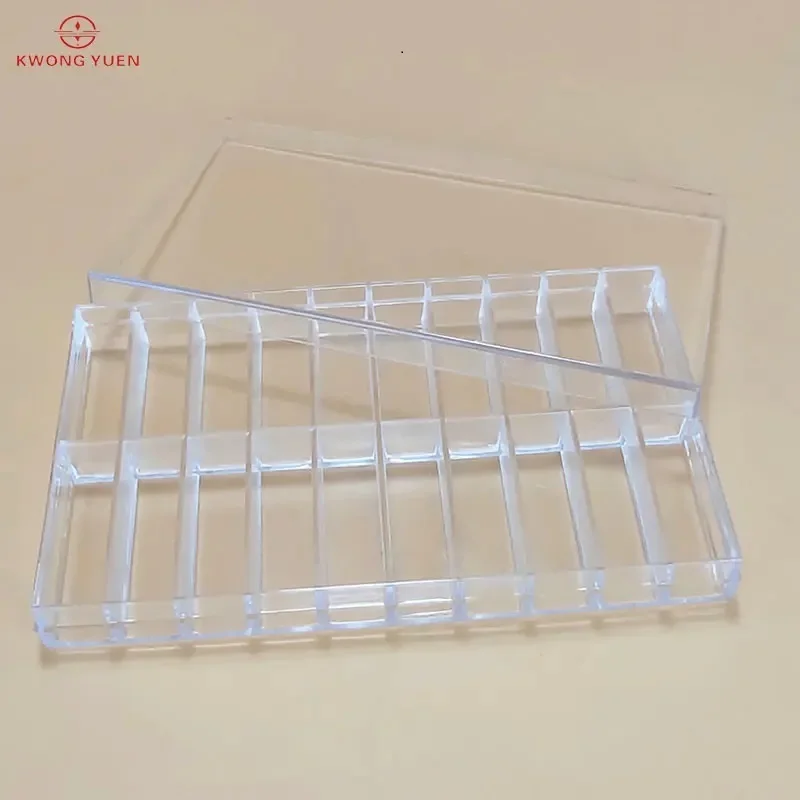 Watch Repair Tool Watch Parts Box Small Parts Storage Box 20-Cell Transparent Plastic Box