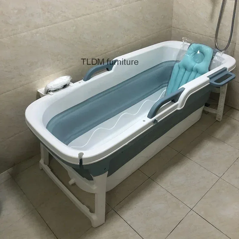 High Temperature Resistant Household Bath Barrel Adult Bath Barrel Folding Bathtubs Thickened Large Thermal Insulation Bath Tub