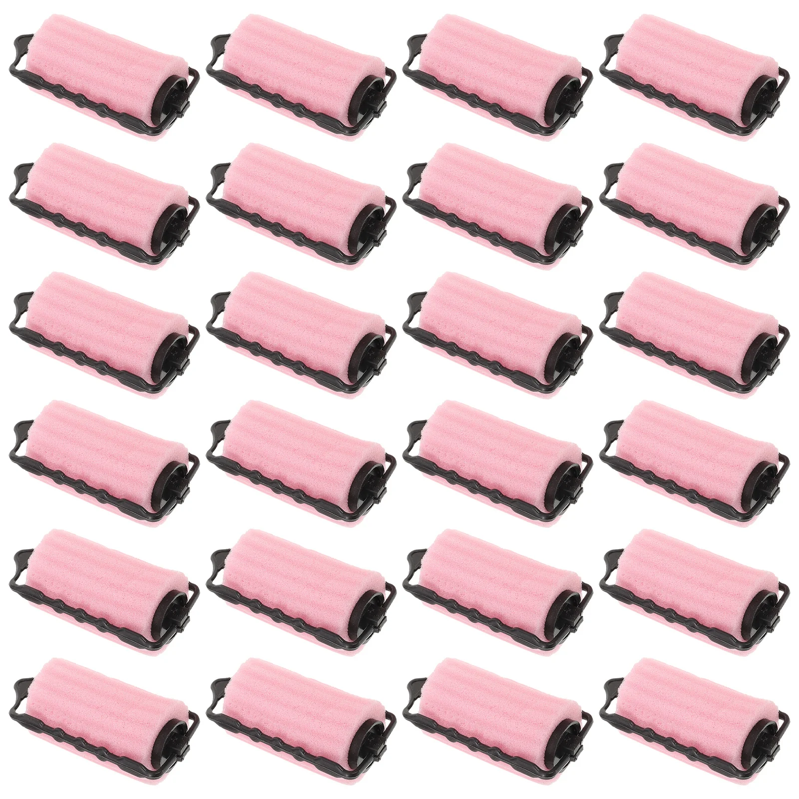 

24Pcs Sponge Hair Rollers Pink 3.5cm No Heat Curlers for Women Styling Tools Curtain Bangs Roller Set Flexible