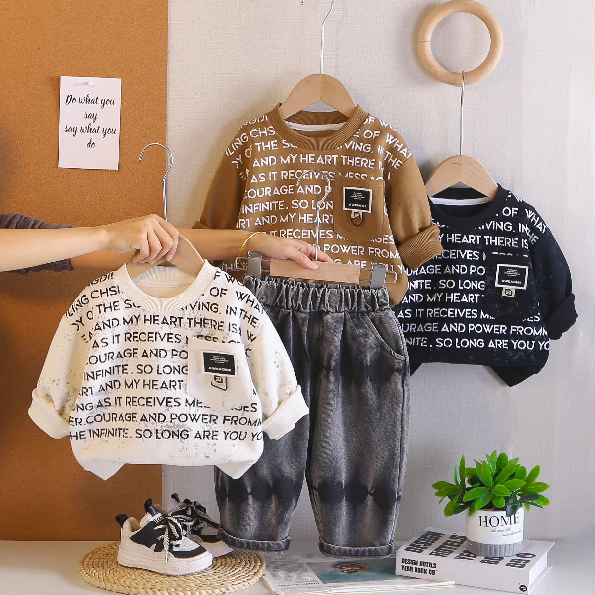 

Комплекты одежды для мальчиков: весна-осень 2026, детские толстовки и джинсовые брюки, повседневный костюм из 2 предметов для малышей, спортивные костюмы, детская одежда для малышей от 3 лет