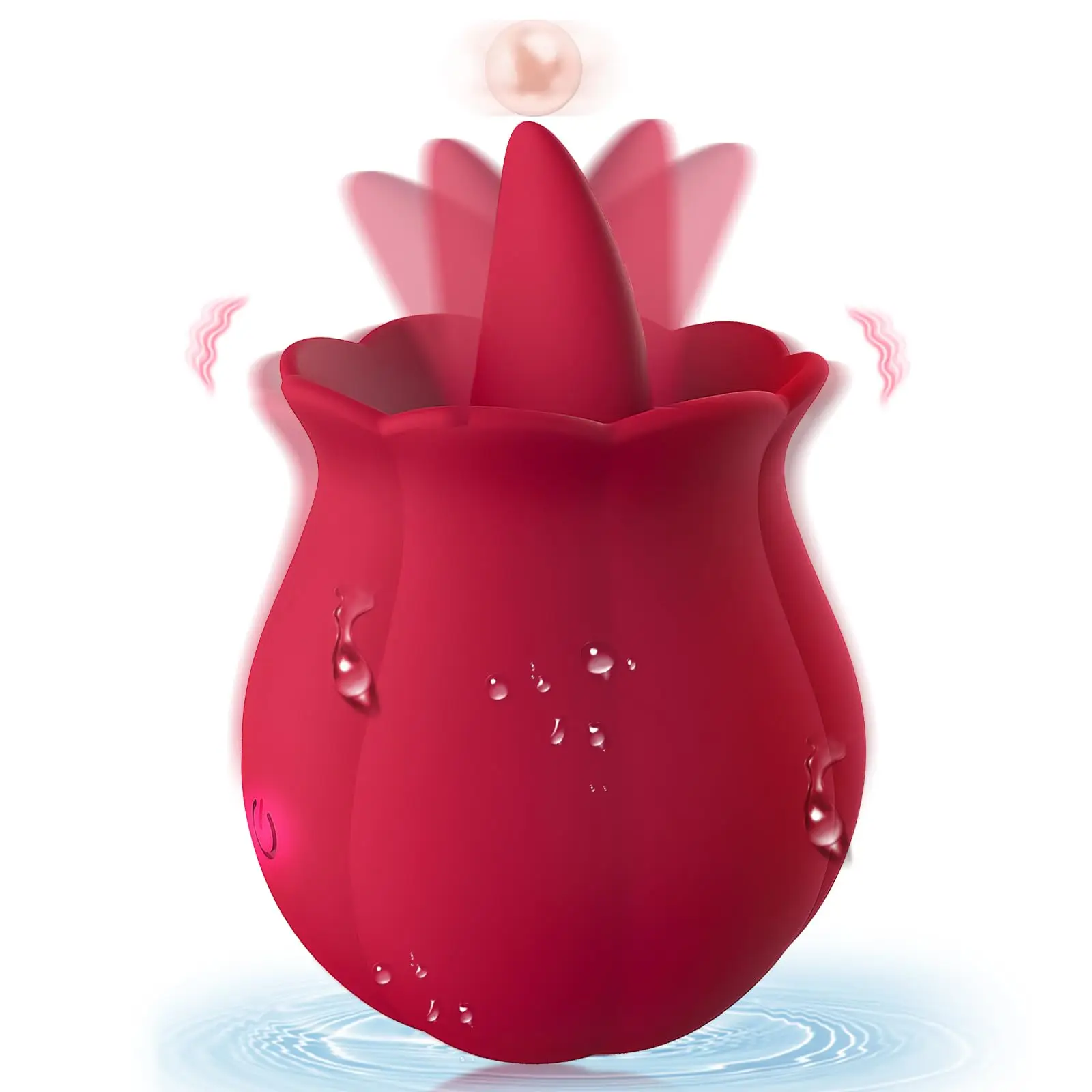 Tongue Clitoral Rose Vibrator, Sex Toys Vibration Stimulator for Women | Licking Rose Adult Toy | 10 Speed Vibrating - Image 6