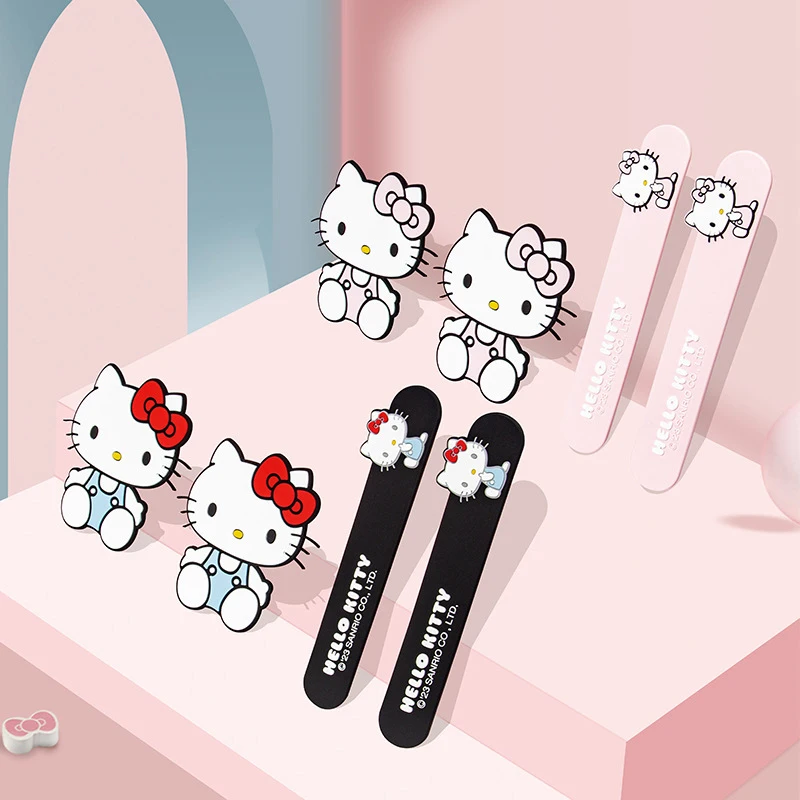 

2/4Pcs Sanrio Hello Kittys Car Door Bumper Strip Kawaii Kt Cat Car Handle Protection Stickers Anti-Scratch Film Decorative Items