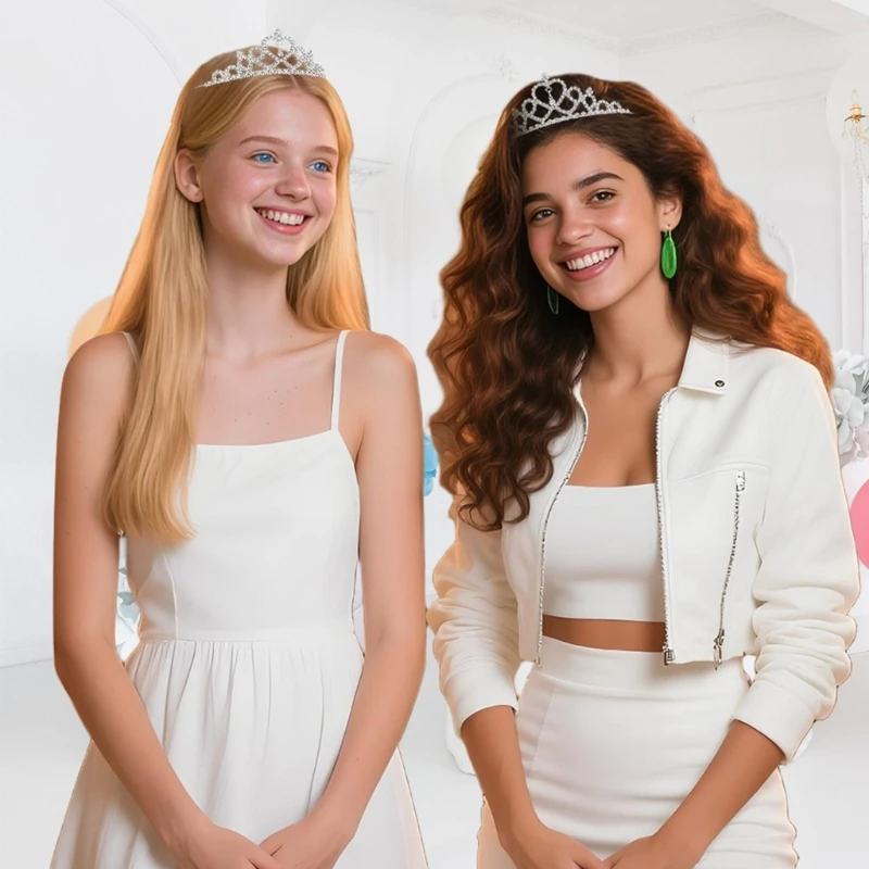 Rhinestones Tiaras For Women Beautiful Crowns Headbands Hair Accessories For Bridal Showers And Elegant Occasion Y166