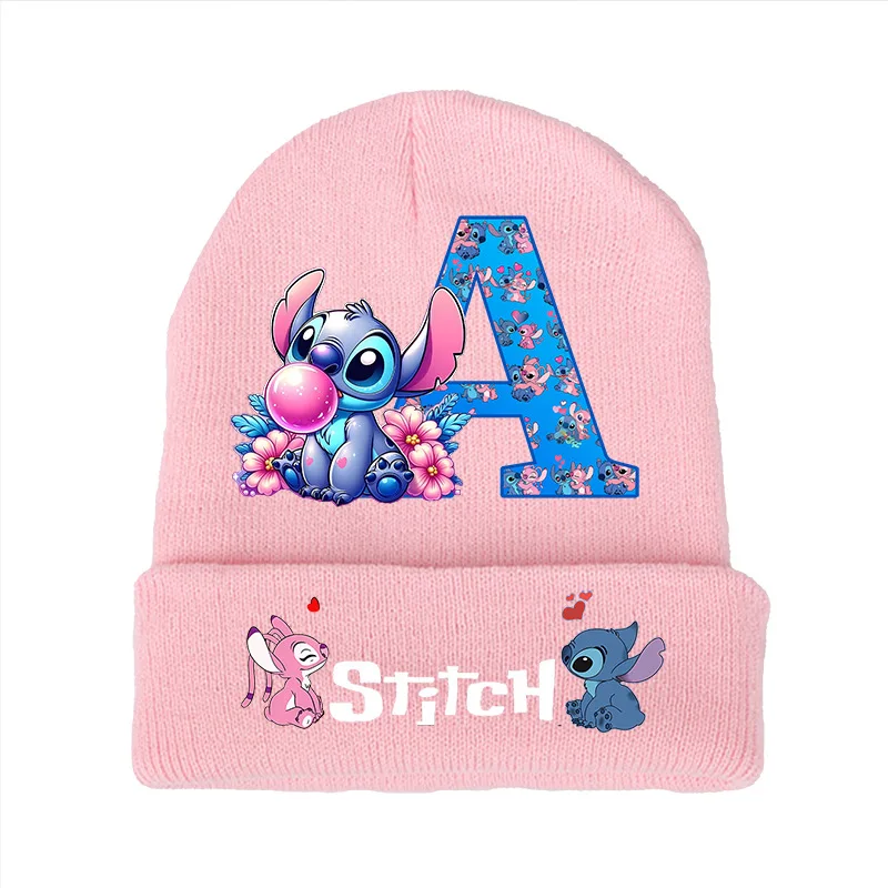 Miniso Disney Stitch Men's and Women's Knitted Hat Cartoon Winter Wool Hat Cute Hat Student Cold Hat