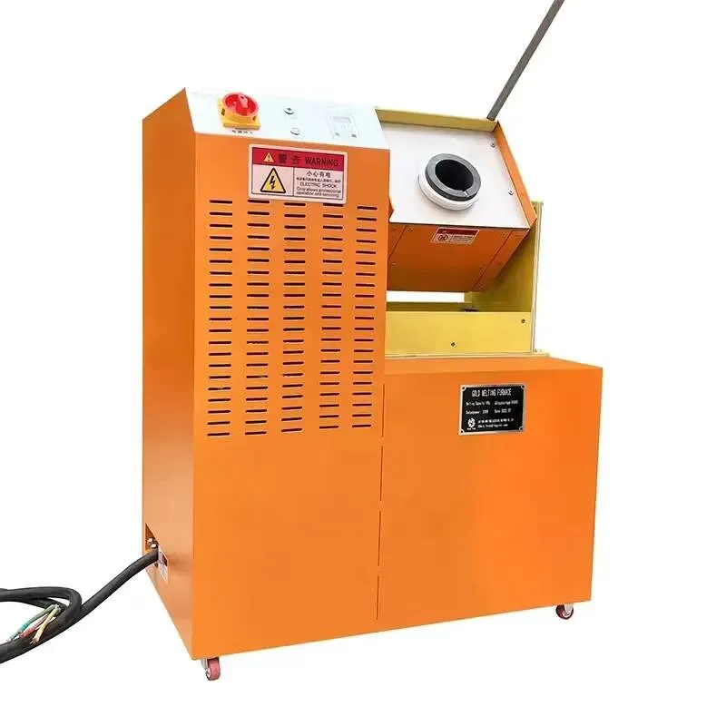 Mini Induction Gold Melting Furnace Motor CE Certified Three-Phase 220V/380V For Silver/Copper/Brass/Bronze Easy To