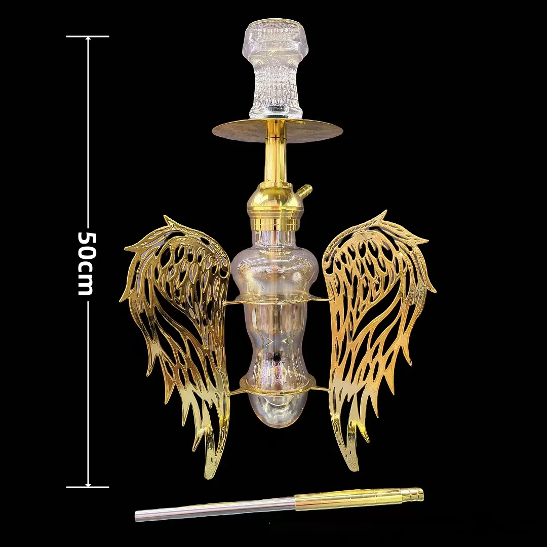 

Stainless Steel Hollow Angel Wings Modeling Shisha Full Set, Interior Decoration, Shisha Hoka, Smoking Accessories, Gift