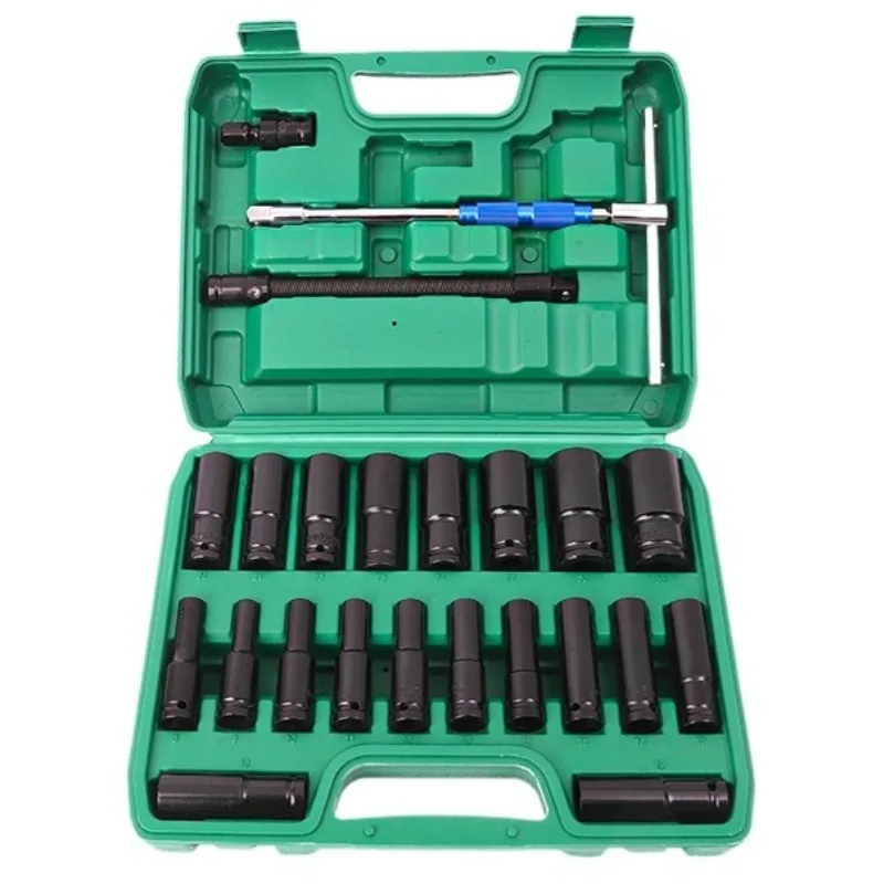 Workshop Impact Socket Set Compatible Plumbing Automotive Sockets Set Multifunctional Professional Mechanical Workshop Tool