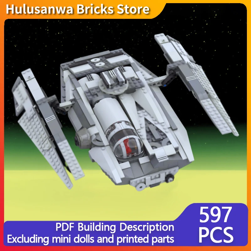 

Star Movies Model MOC Building Brick Light Space Fighter Cruiser Modular Technology Children Holiday Gifts Assemble Toys Suit