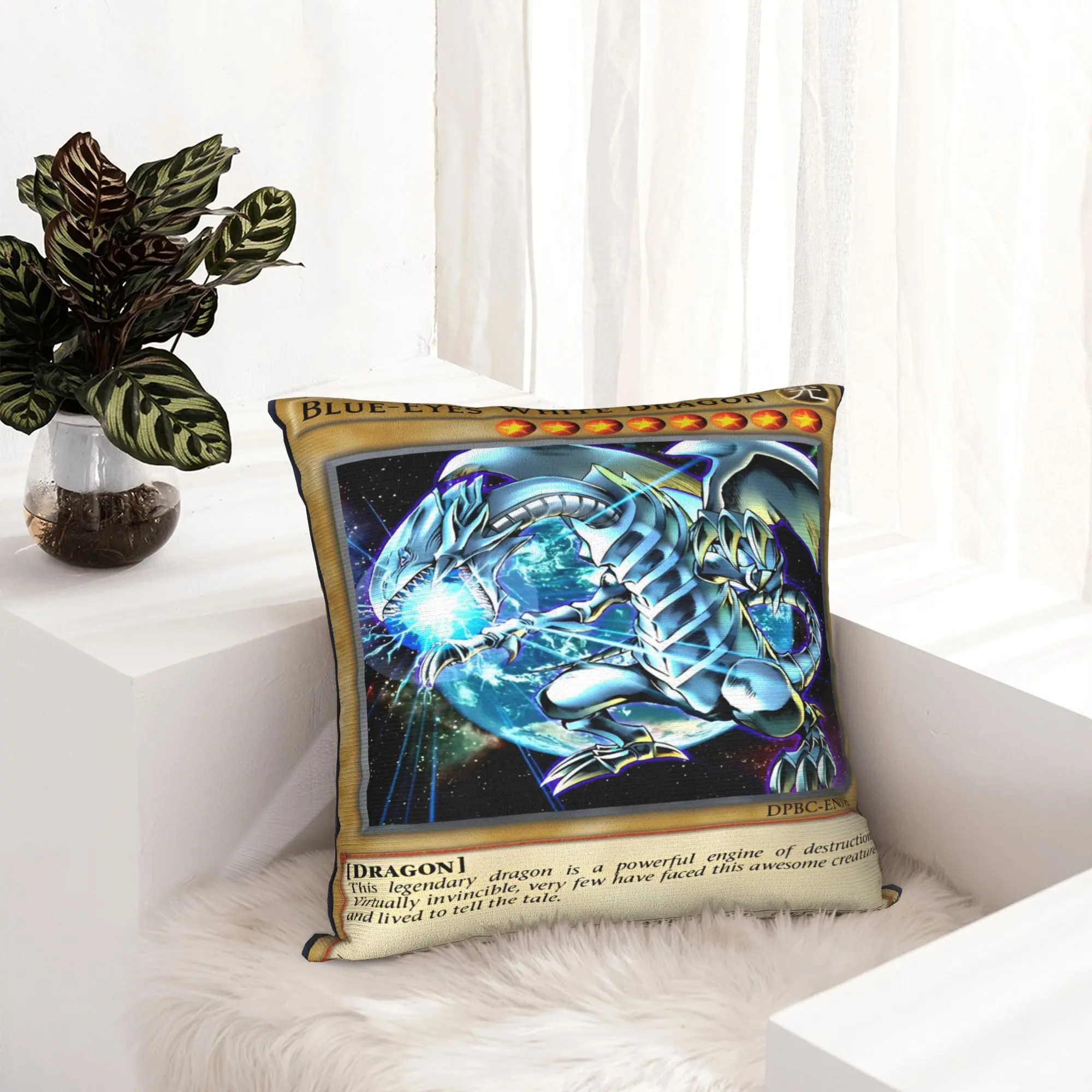 Anime Yu Gi Oh Card  Pillowcase Printing Polyester Cushion Cover Decorations  Pillow Case Cover Bedroom Square 45X45cm