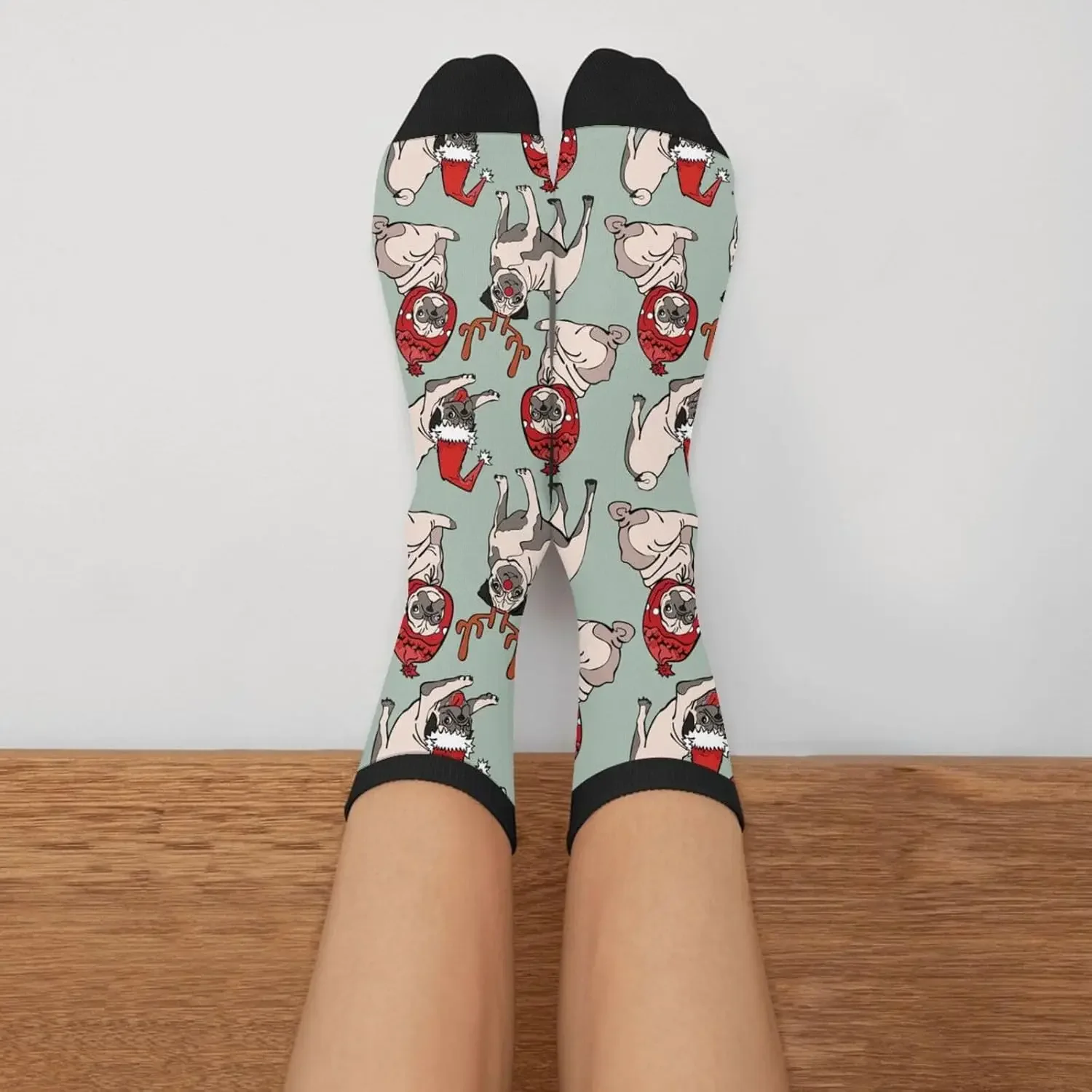 للجنسين الكبار الجدة طاقم الجوارب الهدايا عارضة مضحك مجنون اللباس الجوارب للنساء الرجال للجنسين نمط مطبوعة مضحك طاقم جورب #3