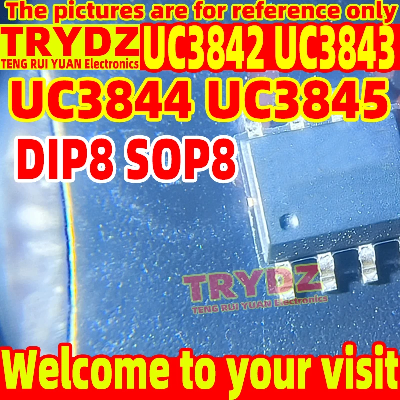 100-10pcs New UC3842 UC3843 UC3844 UC3845 UC3842B UC3843B UC3844B UC3845B DIP8 SOP8