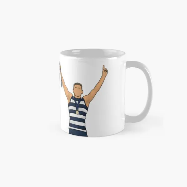 Chris Scott Joel Selwood Premiers 22  Mug Cup Picture Gifts Printed Tea Coffee Design Simple Handle Round Photo Drinkware Image