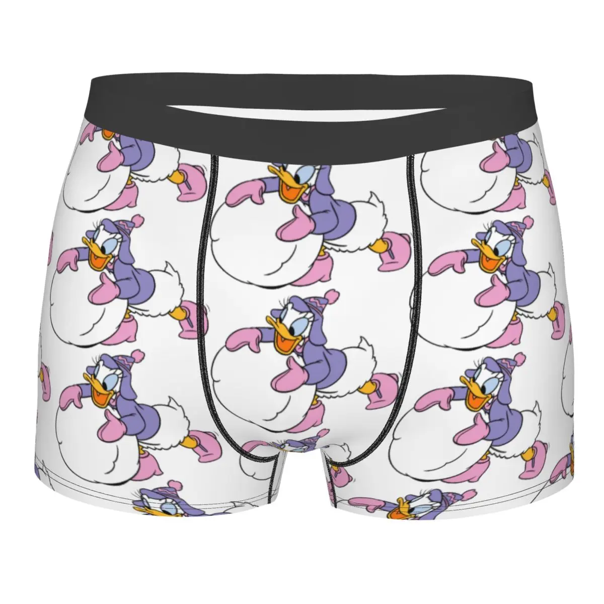 

Daisy Snowballing Donald Duck Christmas Men Long Underwear Boxer Shorts Panties Sexy Breathable Underpants for Male