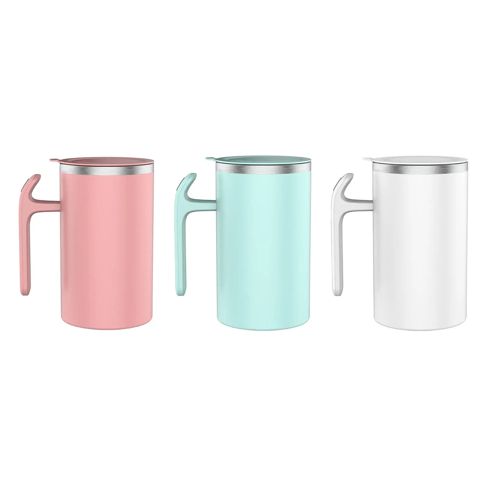 Milk Juice Coffee Cup Chocolate Stainless Steel Beverage Self Mixing Coffee Mug for Hiking Car Bedroom Backpacking Camping
