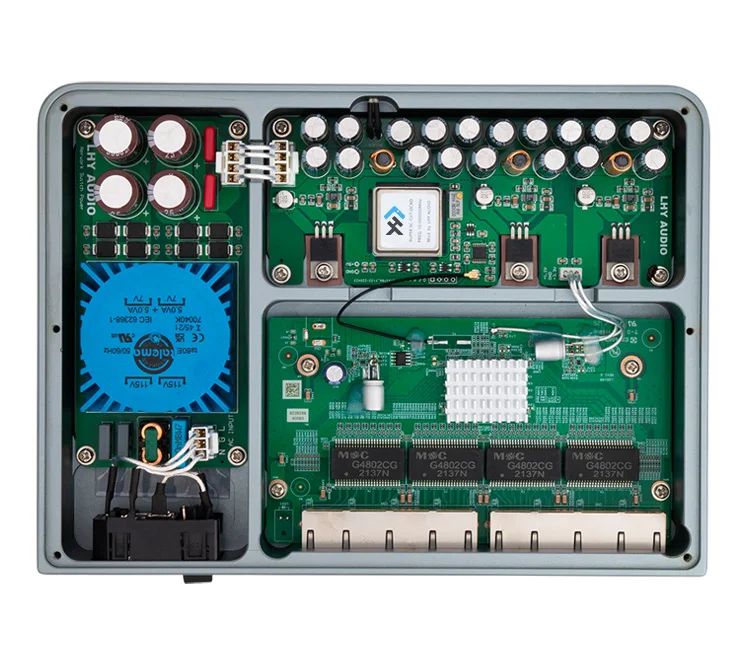 مفتاح إيثرنت مع تيار مستمر خطي بالكامل ، جهاز بث صوتي كريستالي ، عشاق الصوت ، صيحات الموضة ، OCXO ، درجة حرارة ثابتة ، HIFI ،