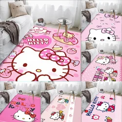 Sanrio Hello Kitty Cartoon Rug Adult Children Bedroom Room Carpet Home Carpet Full Coffee Table Bedside Living Room Carpet