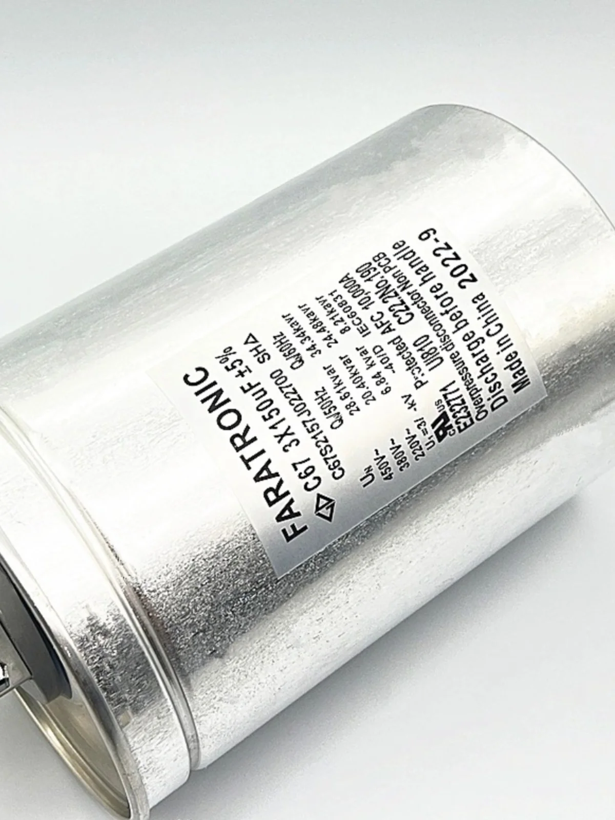 FARATRONIC C67S2157J022700 3X150uF450VAC Oil Type Three-Phase AC Filter Capacitor