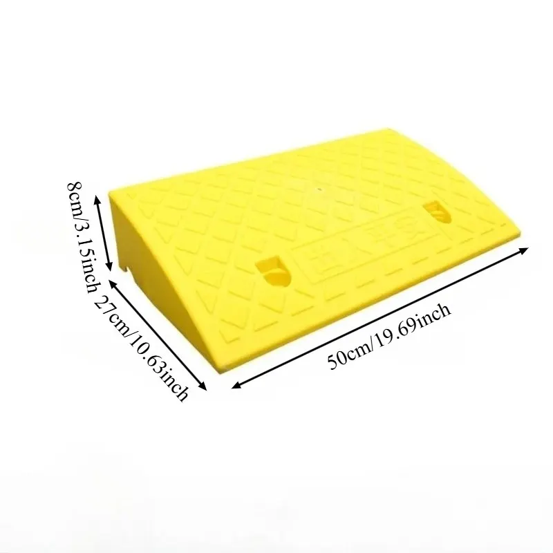 Tragbare Schwellenrampe, 3/5/6/7/8/9/10 cm Höhe, rutschfeste Oberfläche, langlebige Rampe für Auto, Motorrad, Rollstuhl, Roller, Haustiere, Zugang