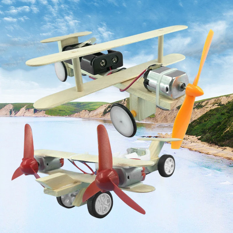 Wooden Puzzles Airplane Helicopter For Boys Science Children Creative Physics Toy Birthday Toys For Children Craft Toys