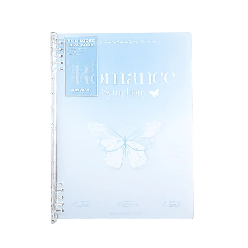 40 Sheet Fashoin Notebook Ins Simplicity Butterfly Gradient Color Scrapbook Jounral Kawaii B5 Binder Notepad Student Supplies