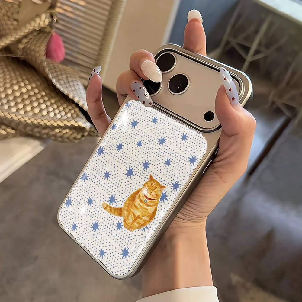 Polka Dot Katze Drop Glue INS Hülle für iPhone 15 17 13 Pro Max Phone 11 12 13 17 ProMax 14 15 16 Plus Hüllen Stoßfest Niedliche Coque – Detail 8