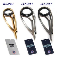 Anillo de punta superior Fuji Original, 2 uds., marco de acero inoxidable MN para guías de caña de pescar giratoria o fundida