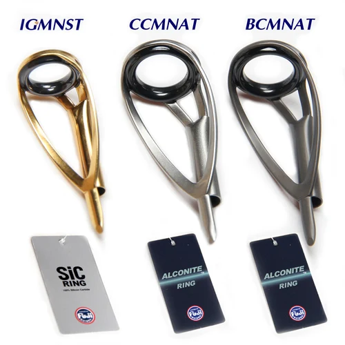 Anillo de punta superior Fuji Original, 2 uds., marco de acero inoxidable MN para guías de caña de pescar giratoria o fundida