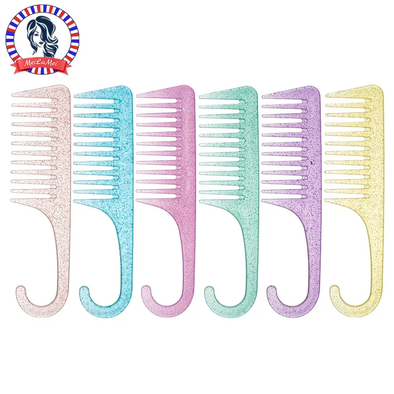 Large Tooth Wide Comb Smoothing Comb Household Oil Head Unisex Back Hollow Comb salon Styling Tools Barber Accessories