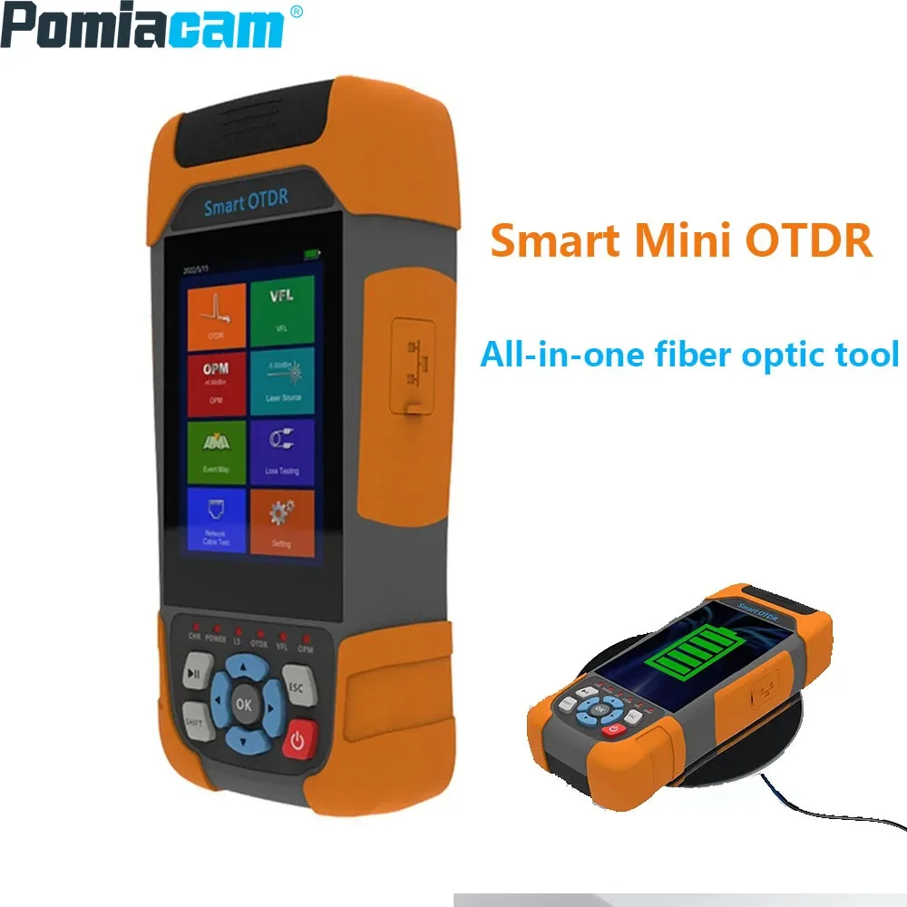 1310 1550nm 26/24db 80km Handheld Smart Mini Pro Multifunction Otdr Fiber Optic Equipment FTTH Telecommunication Equipment