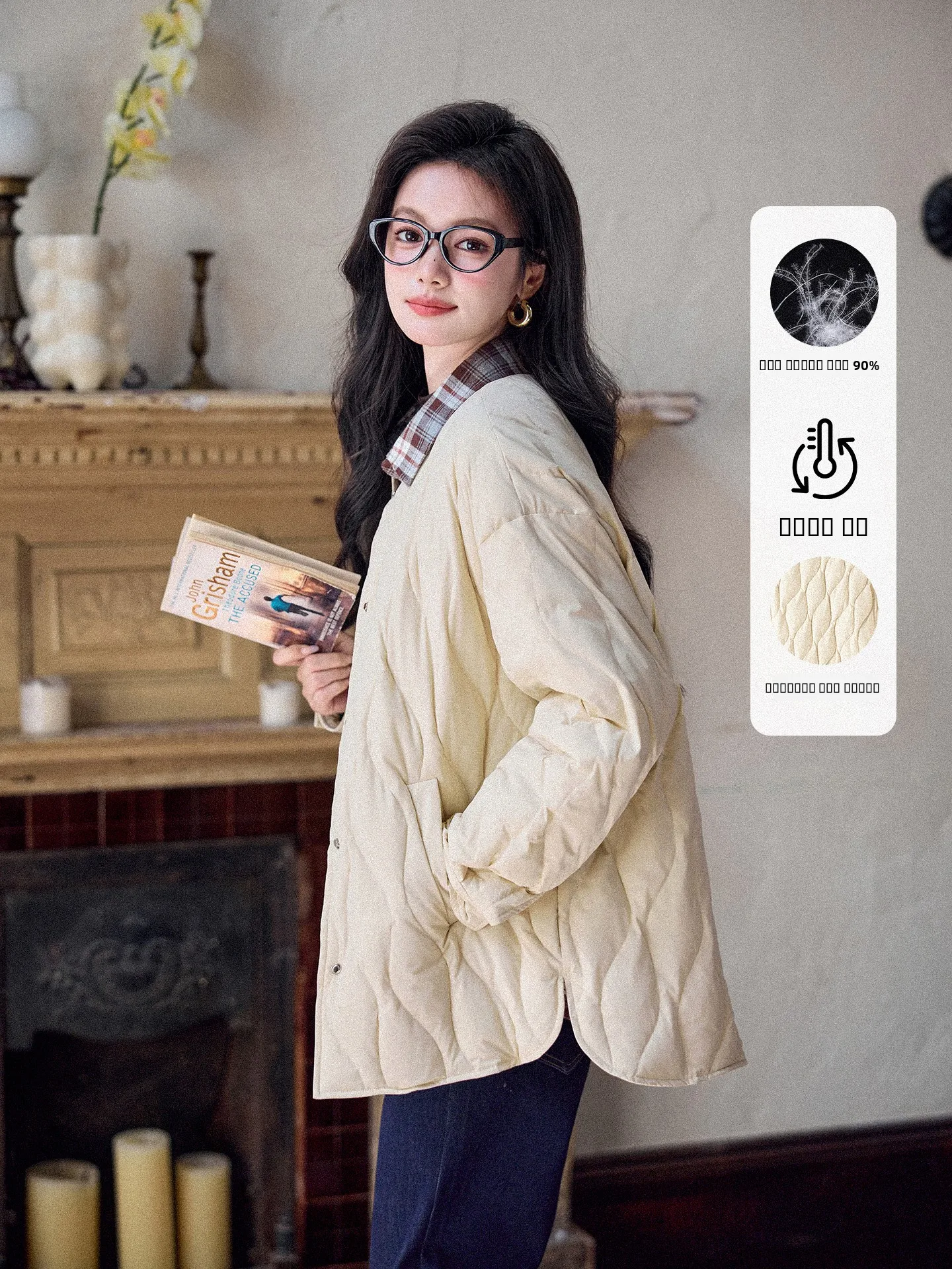 

Warmth Sli Lightweight Women's Mid-Length down Jaet Diamond Pattern Yellow Coat Breathable Comfortable Commute Sle