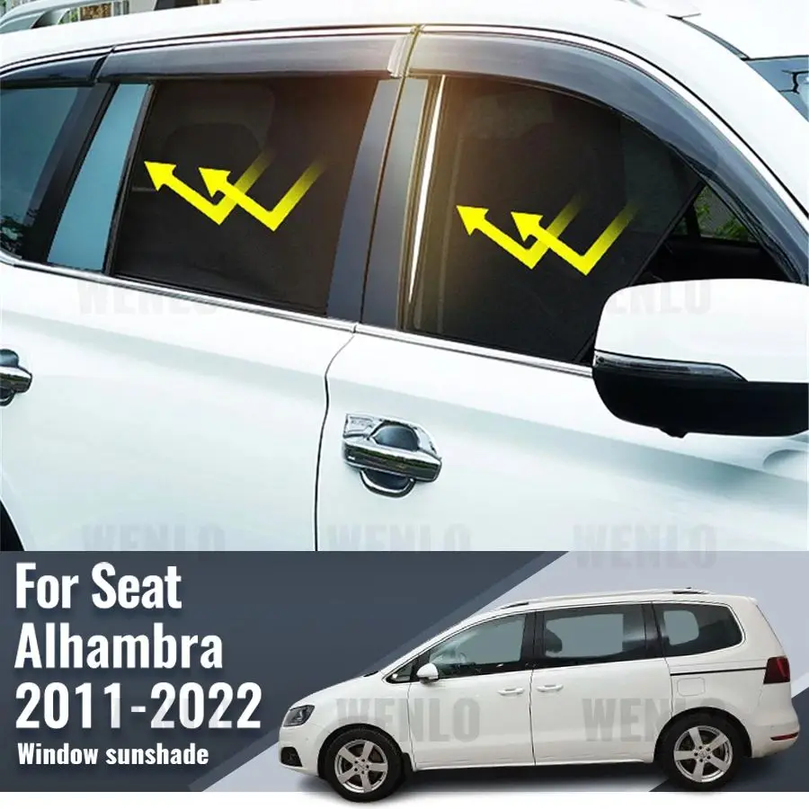 

For Seat Alhambra 2011-2022 Magnetic Sun Shade Car Sun Visor Front Windshield Curtains Summer Window Sunshade Auto Accesorries