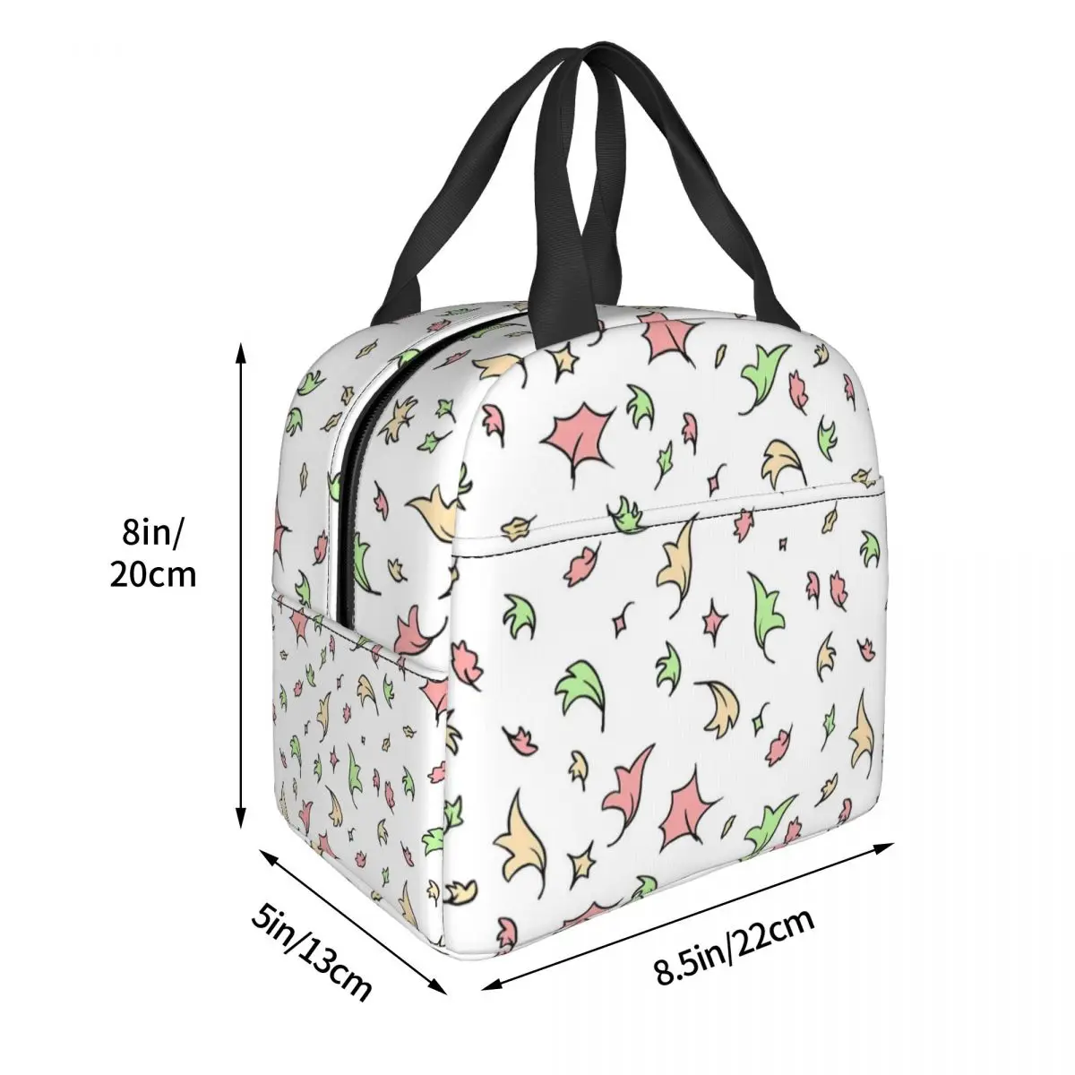 Heartstopper Leaves - Repeating Lunch Bags Insulated Bento Box Portable Lunch Tote Leakproof Picnic Bags for Woman Girl Office