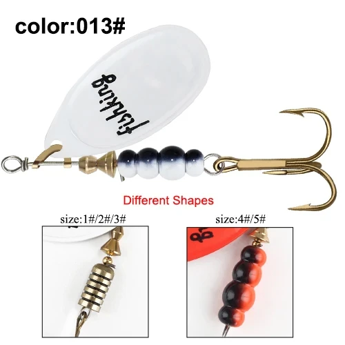 Metall Löffel Spinner Köder 3,9g 4,6g 7,4g 10,8g 15g 1Pcs Spoonbait Wobbler Angeln wobbler Für Hecht Häkeln Set Köder Tackles