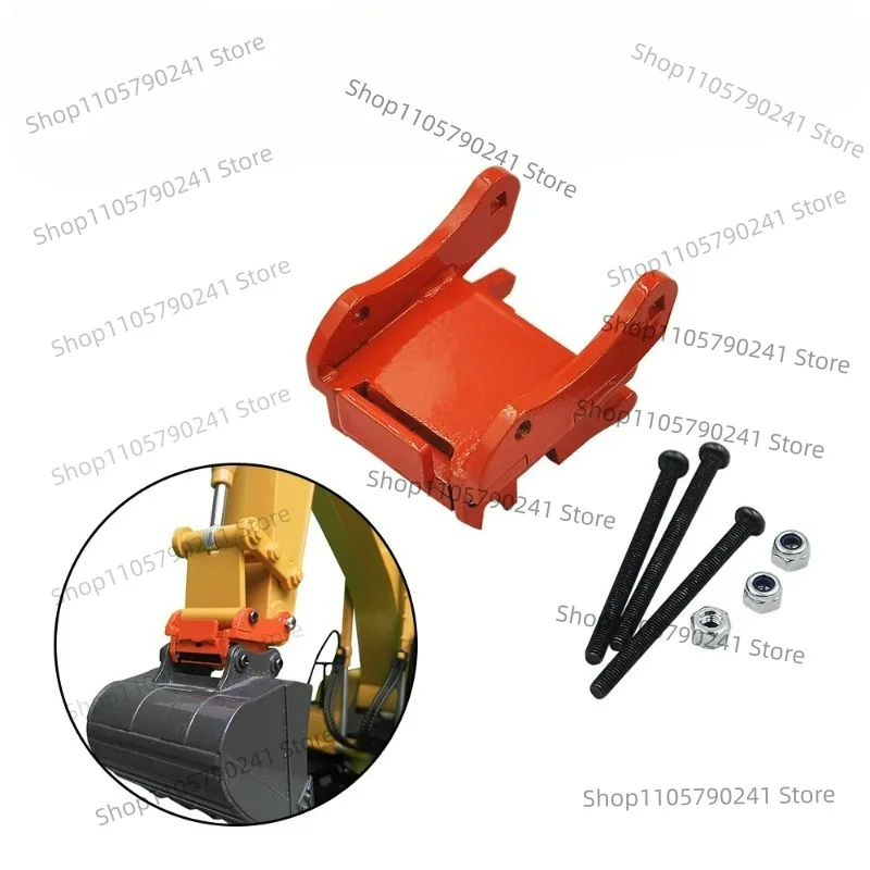 Excavator Quick Hitch Connector Bucket Changer Full Metal For Huina 1550 1580 1592 1/14 RC Excavator Metal Bucket Parts