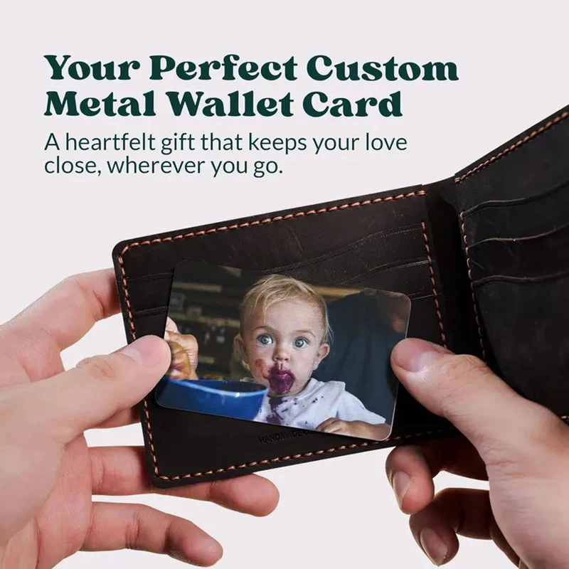 Custom Photo Aluminum Card Double Sided Personalized Customization Engraved Text Metal Sheet Exclusive Credit Card Bank Card