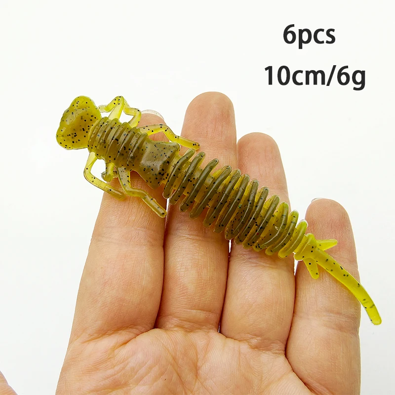 6 Stück Angelköder, weich, 5,5 cm/7,5 cm/10 cm, künstlicher Köder, Angelgerät – Detail 6