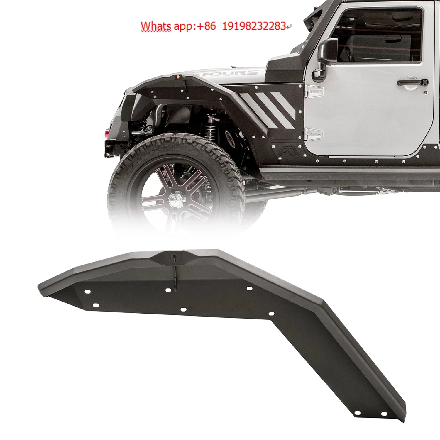 

ForWheel Eyebrow Новая броня, раструб переднего и заднего крыла для Jeep Wrangler JK Fabfours 4x4, аксессуары