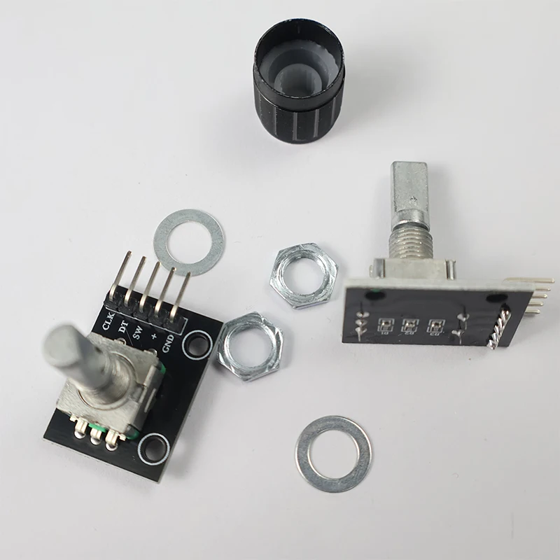 KY-040 Rotary Encoder Module Electronic Components Knob 360 Degree 20 Pulse Push Button Switch for Arduino ESP32 DIY Projects