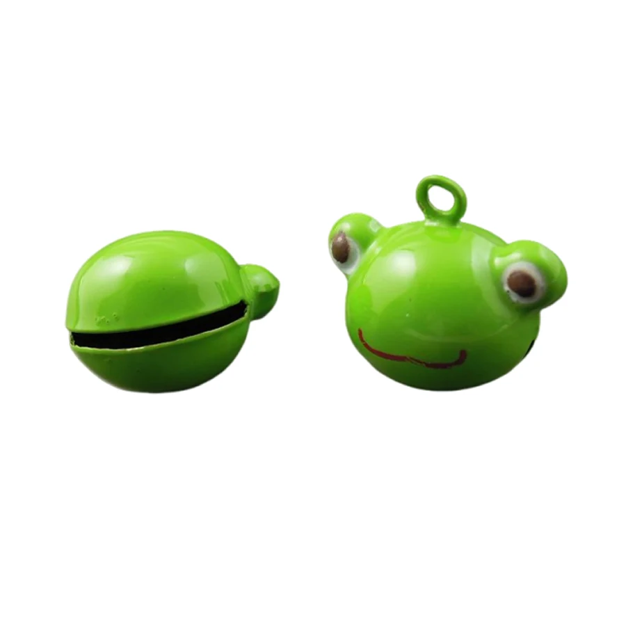 10pcs/lot  Jingle Bells Lot Craft PendantCharms Christmas Frog Phone Pet Decor 21*19*15mm Jewelry Findings Handmade Craft  35287